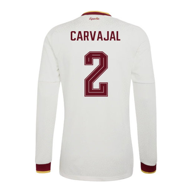2026-2027 Spain Authentic Long Sleeves Away Shirt (Carvajal 2)-SoccerKits Hub | Buy Soccer Jerseys Online